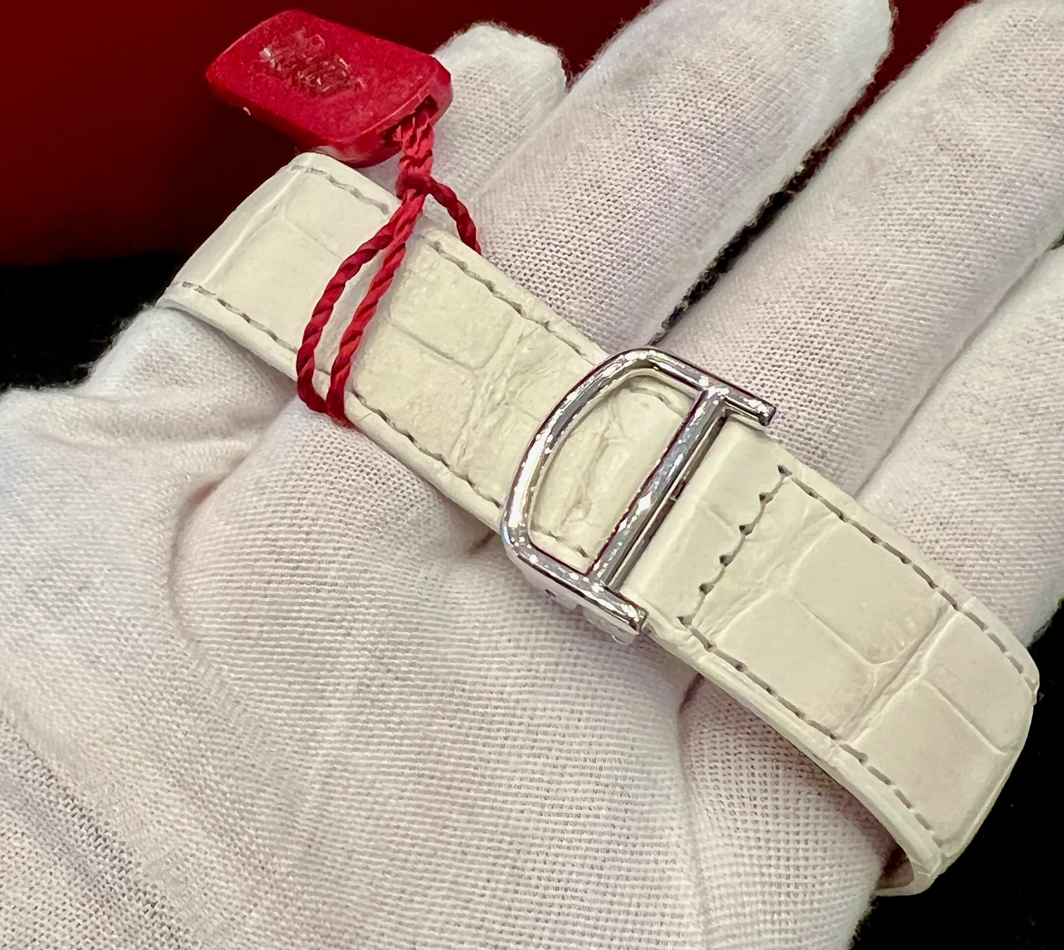 Cartier Pasha 2765 NOS 42mm White Gold Diamond Bezel factory - Image 3