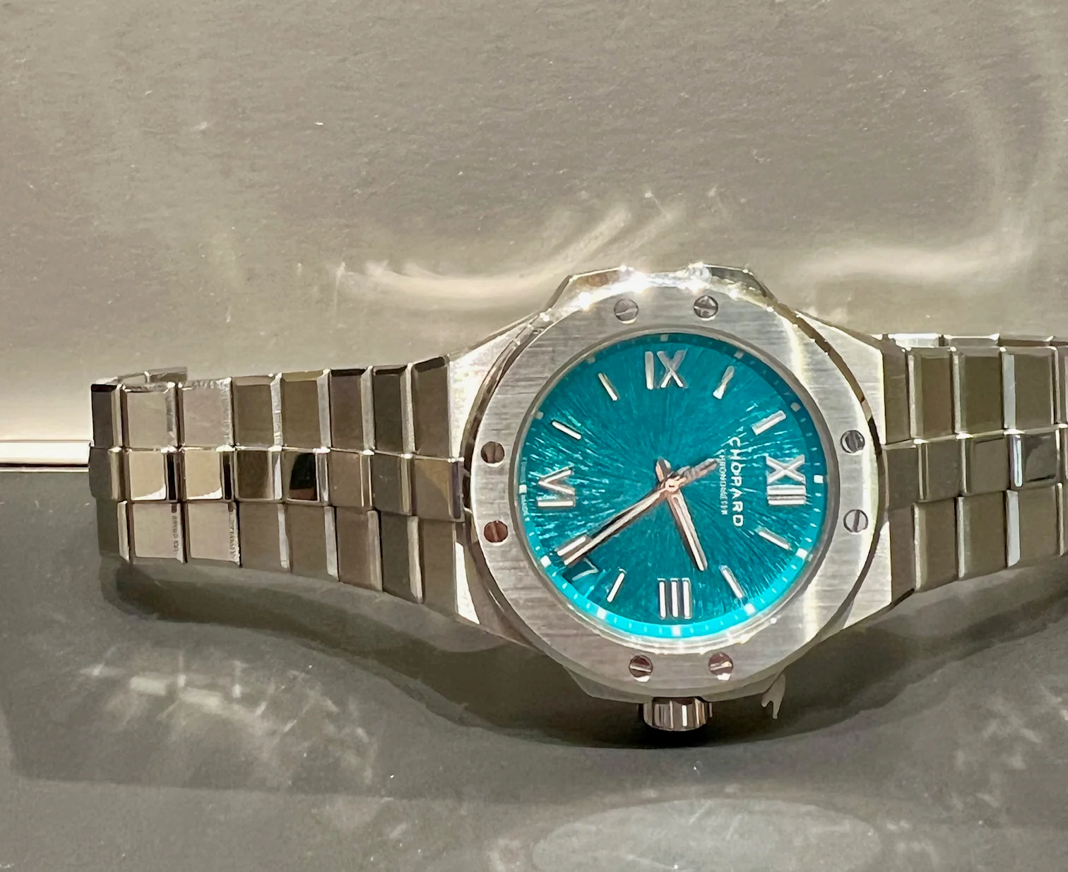 Chopard Alpine Eagle Large 2022 like new Maritime blue dial - Image 5