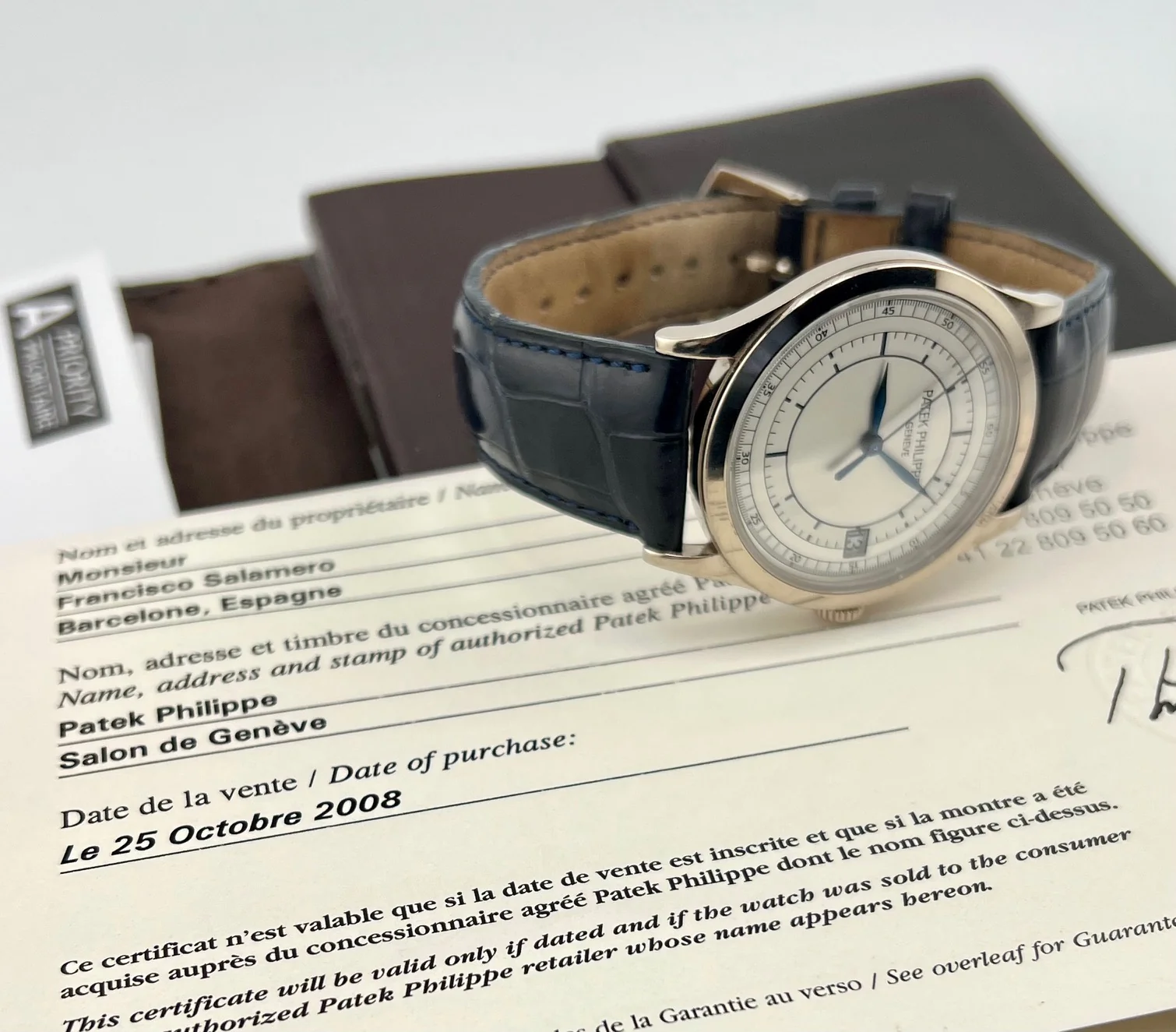 Patek Philippe Calatrava 5296G Paper Patek No Box 2008 - Image 8