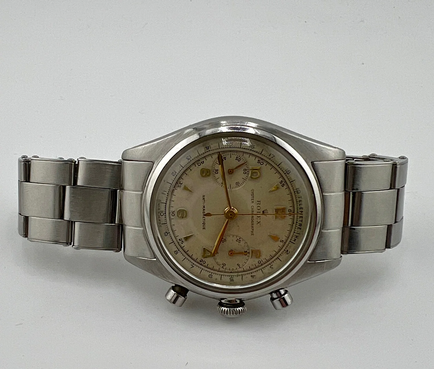 Rolex Chronograph ''Barilotto'' 4500 36mm anno 1946 solo orologio only watch - Image 12