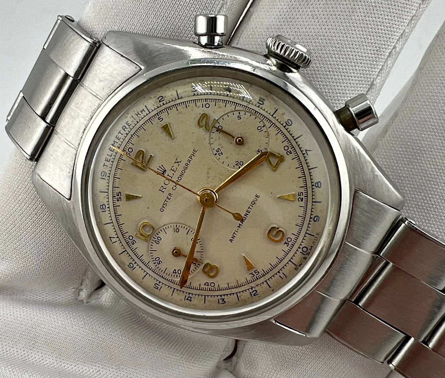 Rolex Chronograph ''Barilotto'' 4500 36mm anno 1946 solo orologio only watch - Image 5