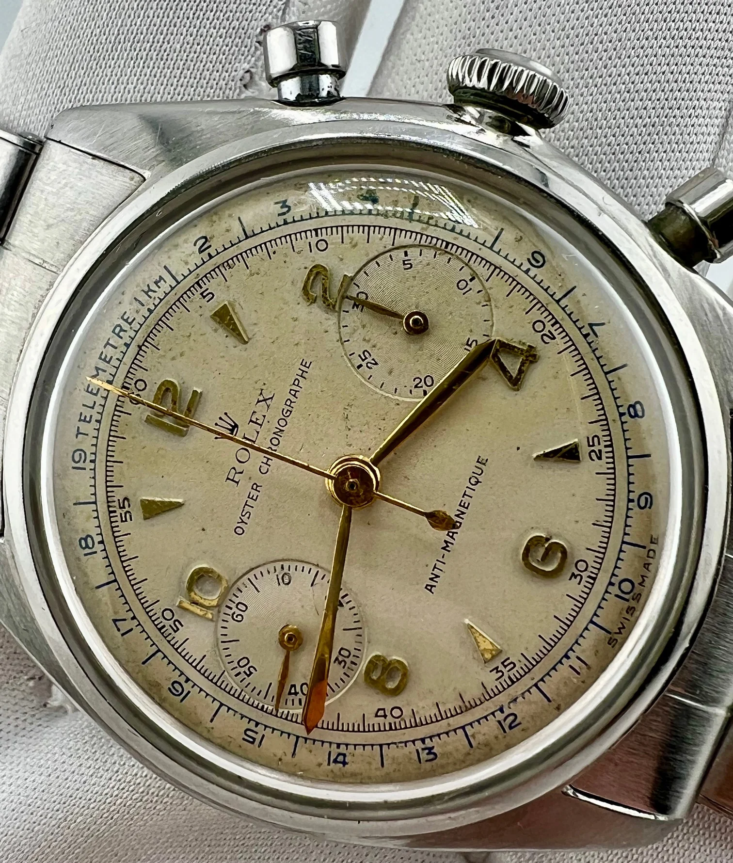 Rolex Chronograph ''Barilotto'' 4500 36mm anno 1946 solo orologio only watch - Image 8